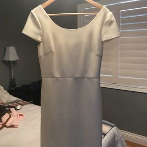 DVF winter white classic dress